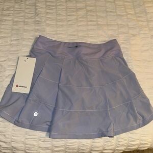 Brand new with tags Lululemon pace rival Mid-Rise skirt long, light blue